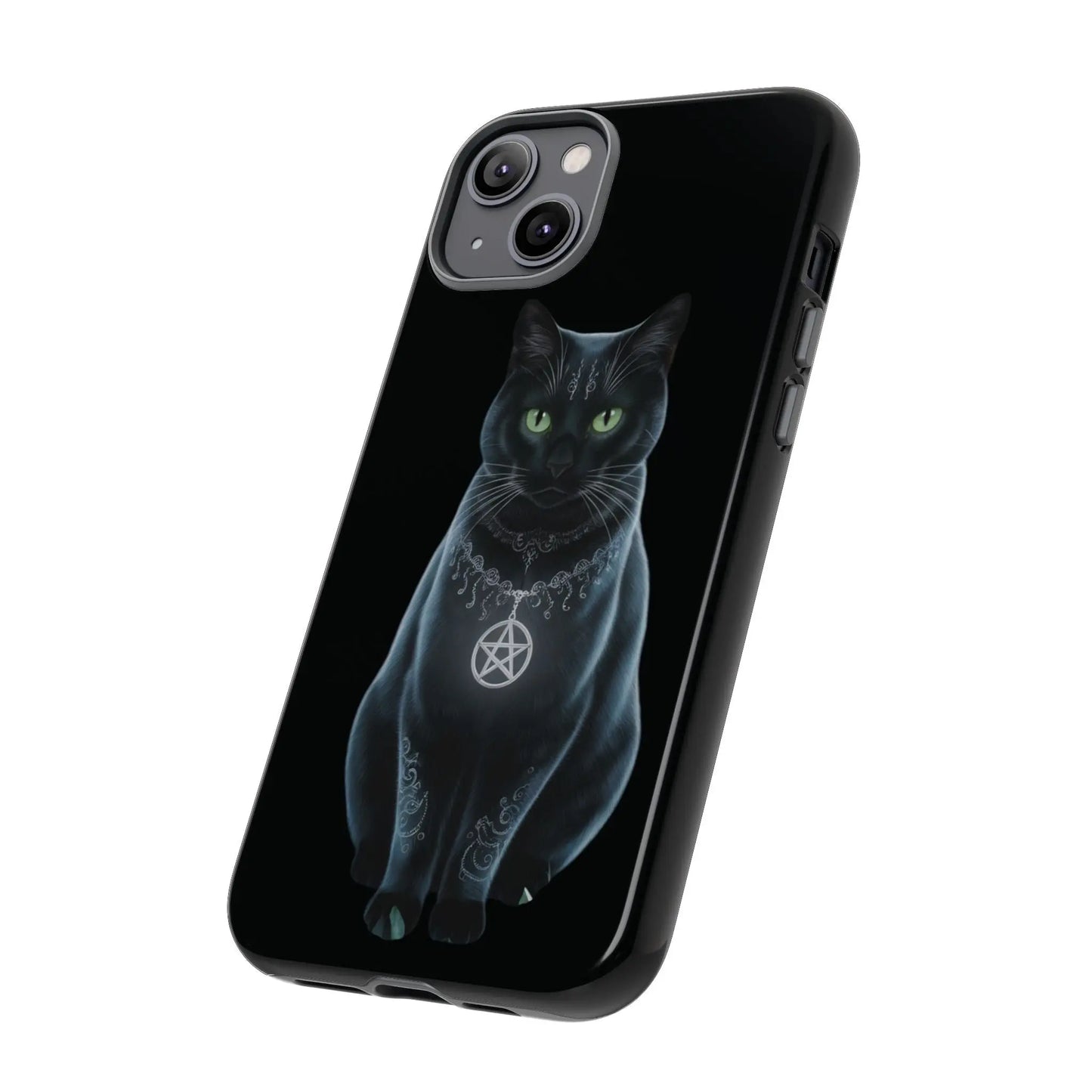 Pagan Black Cat iPhone Tough Case – Perfect for Wicca & Pagan Enthusiasts Printify