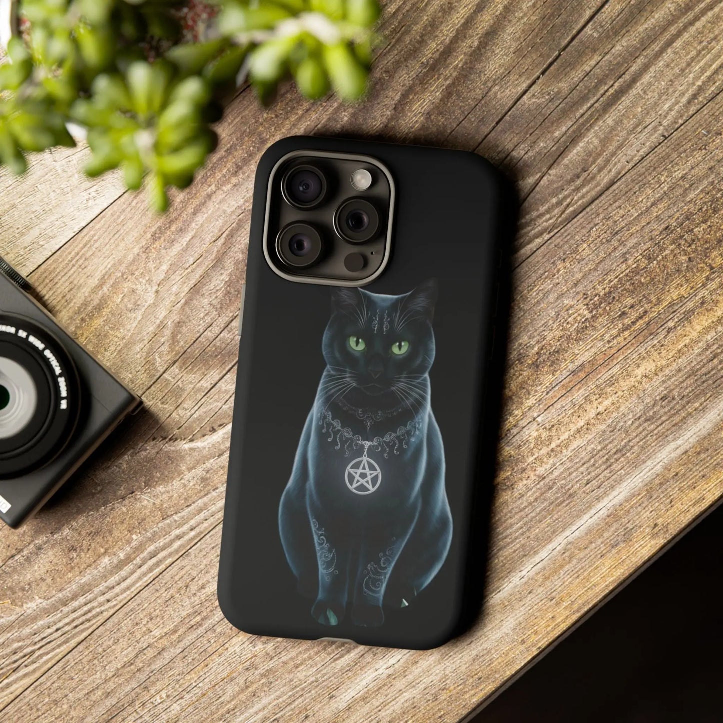 Pagan Black Cat iPhone Tough Case – Perfect for Wicca & Pagan Enthusiasts Printify