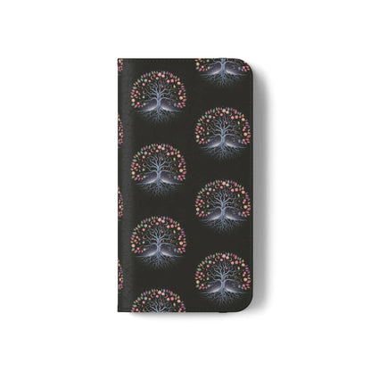 Artistic Tree Design Flip Case for Phones – Stylish & Functional -WitchyPets.com