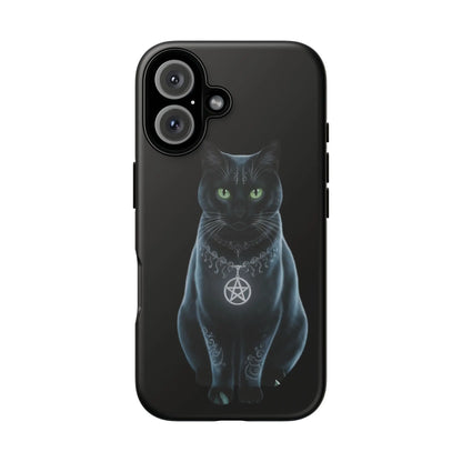 Pagan Black Cat iPhone Tough Case – Perfect for Wicca & Pagan Enthusiasts Printify