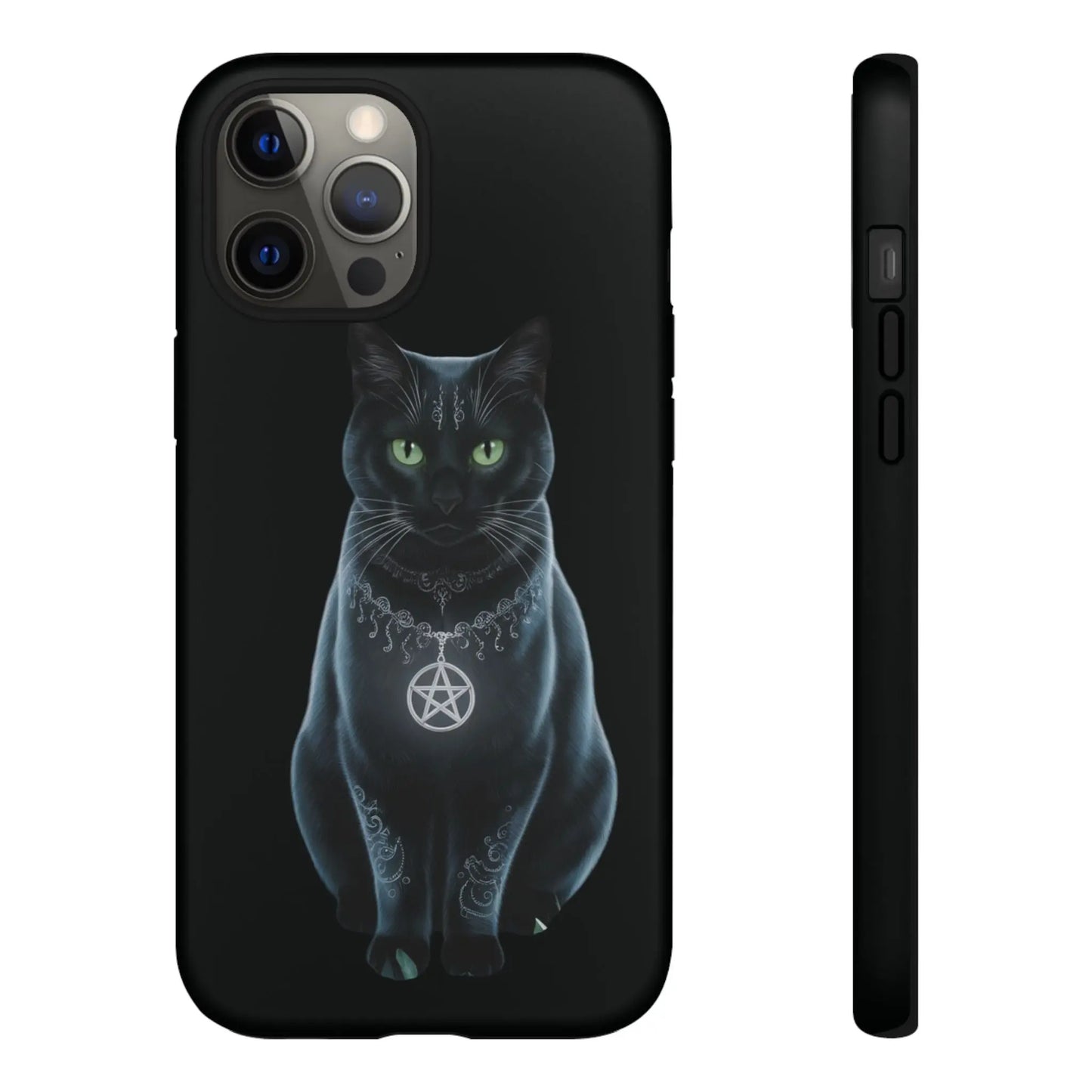 Pagan Black Cat iPhone Tough Case – Perfect for Wicca & Pagan Enthusiasts Printify