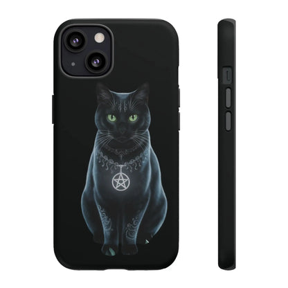 Pagan Black Cat iPhone Tough Case – Perfect for Wicca & Pagan Enthusiasts Printify