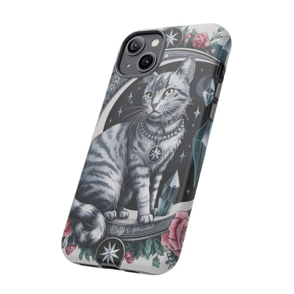 Celestial Pagan Cat iPhone Tough Case – Durable & Mystical Design Printify