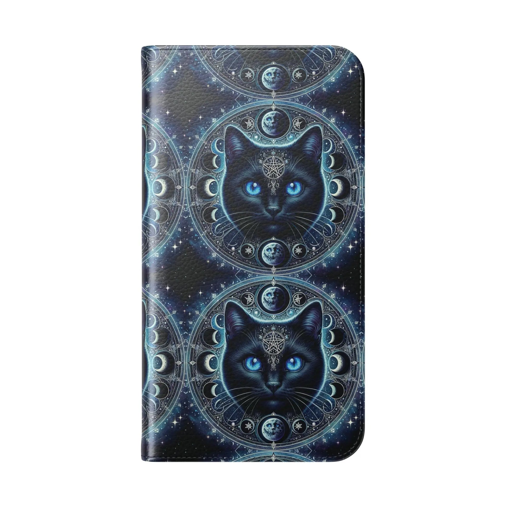 Cosmic Cat Flip Case - Stylish Galaxy Design for Cat Lovers Printify