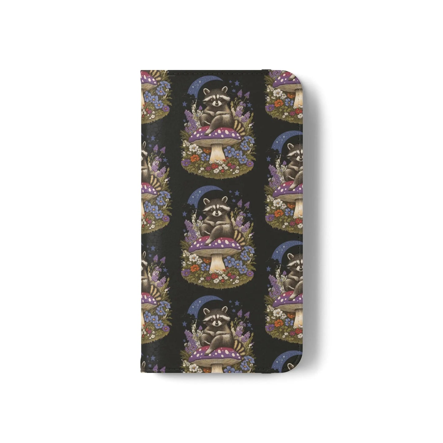 Raccoon Flip Case - Whimsical Wildlife Design for Phone Protection Printify