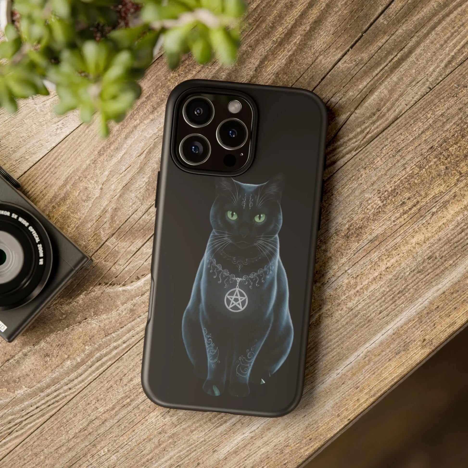 Pagan Black Cat iPhone Tough Case – Perfect for Wicca & Pagan Enthusiasts Printify