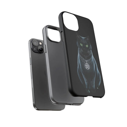 Pagan Black Cat iPhone Tough Case – Perfect for Wicca & Pagan Enthusiasts Printify