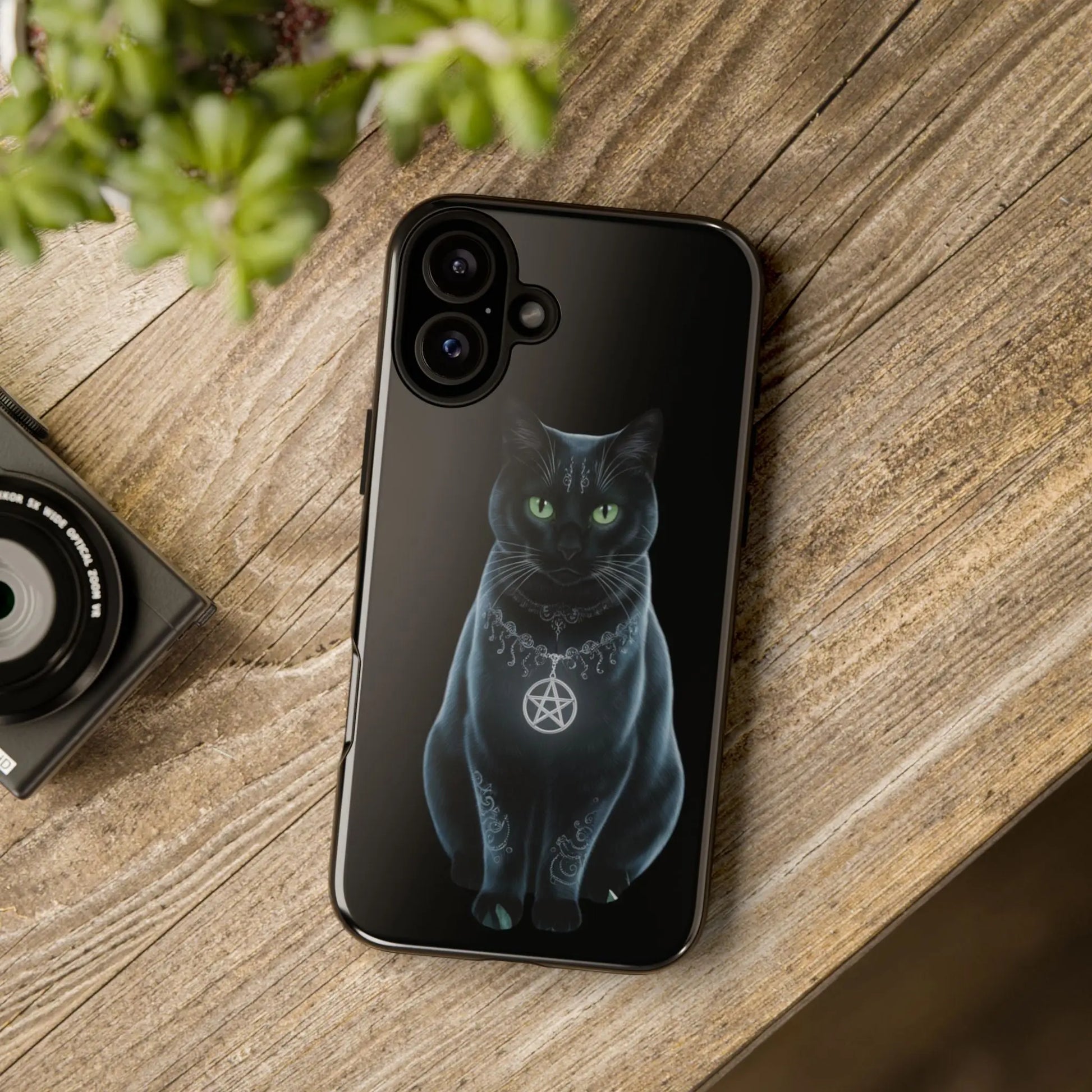 Pagan Black Cat iPhone Tough Case – Perfect for Wicca & Pagan Enthusiasts Printify