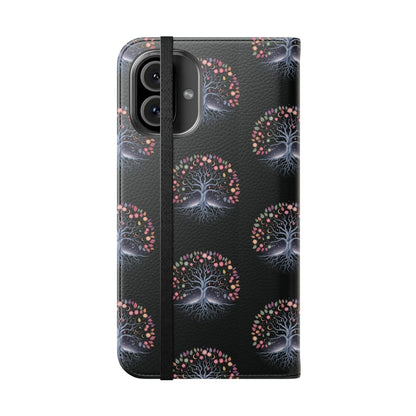 Artistic Tree Design Flip Case for Phones – Stylish & Functional -WitchyPets.com