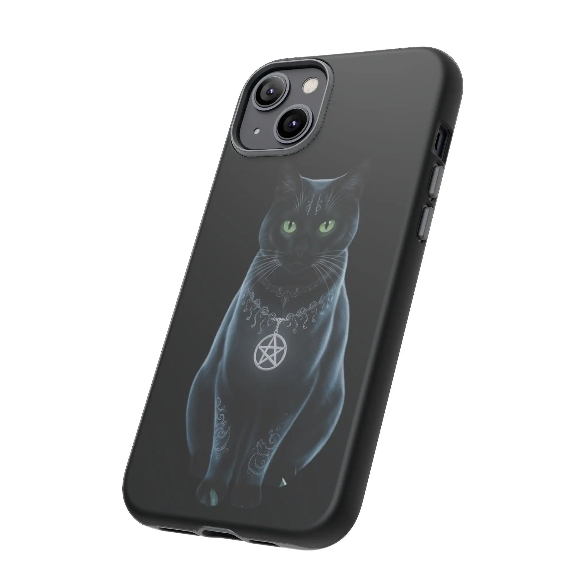 Pagan Black Cat iPhone Tough Case – Perfect for Wicca & Pagan Enthusiasts Printify