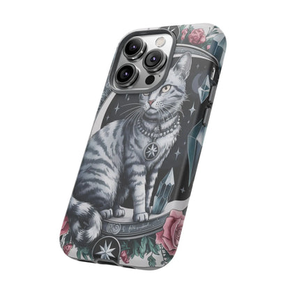 Celestial Pagan Cat iPhone Tough Case – Durable & Mystical Design Printify