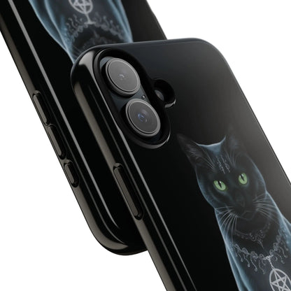 Pagan Black Cat iPhone Tough Case – Perfect for Wicca & Pagan Enthusiasts Printify