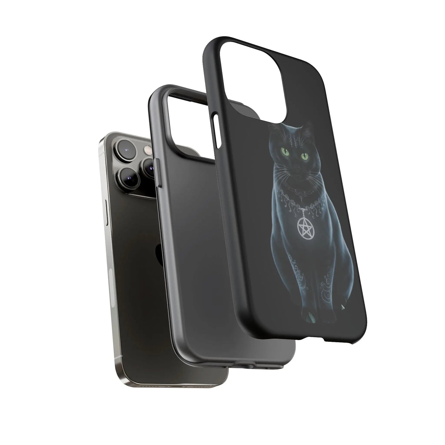 Pagan Black Cat iPhone Tough Case – Perfect for Wicca & Pagan Enthusiasts Printify