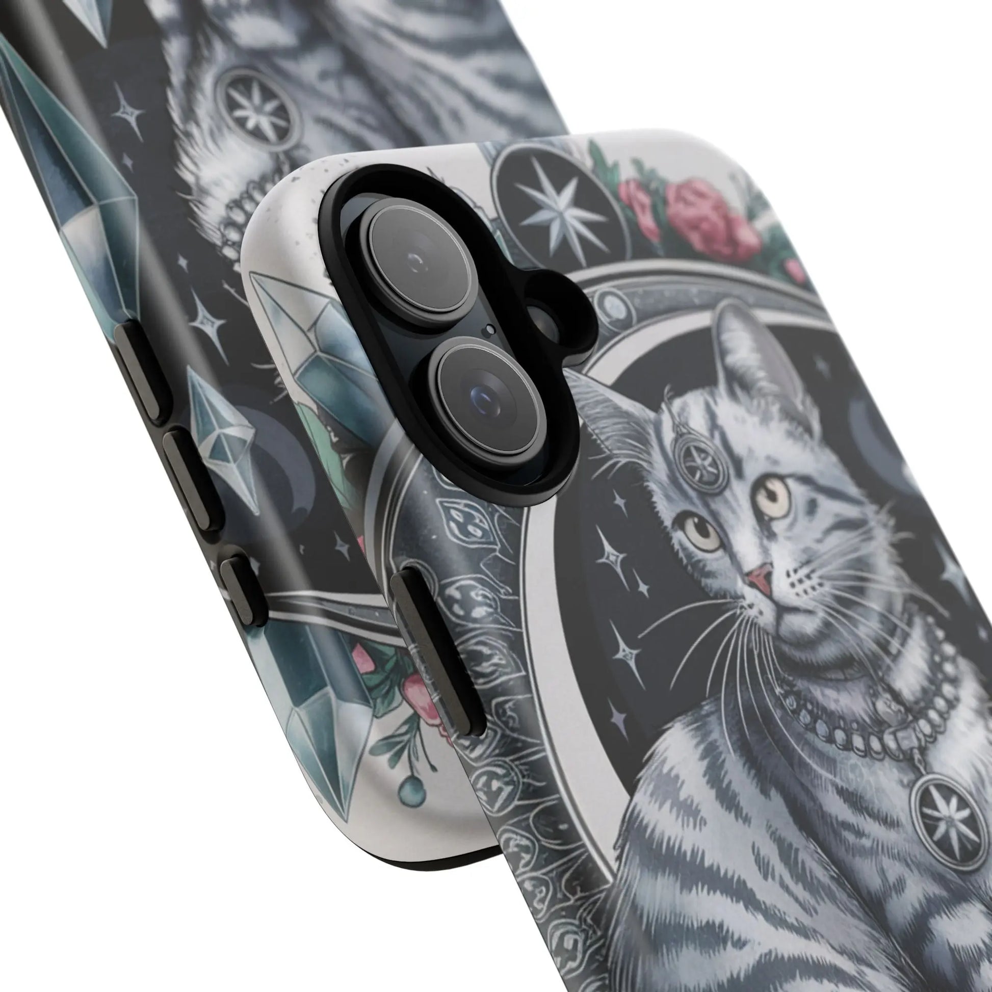 Celestial Pagan Cat iPhone Tough Case – Durable & Mystical Design Printify