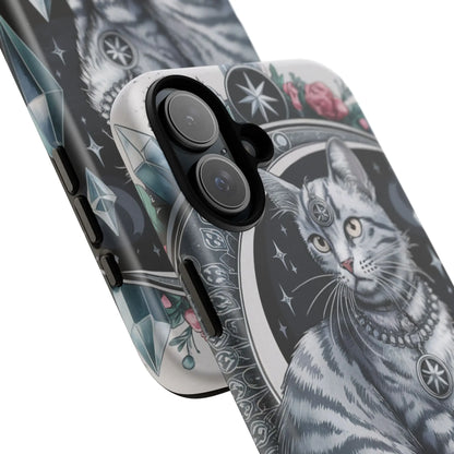 Celestial Pagan Cat iPhone Tough Case – Durable & Mystical Design Printify