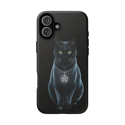 Pagan Black Cat iPhone Tough Case – Perfect for Wicca & Pagan Enthusiasts Printify