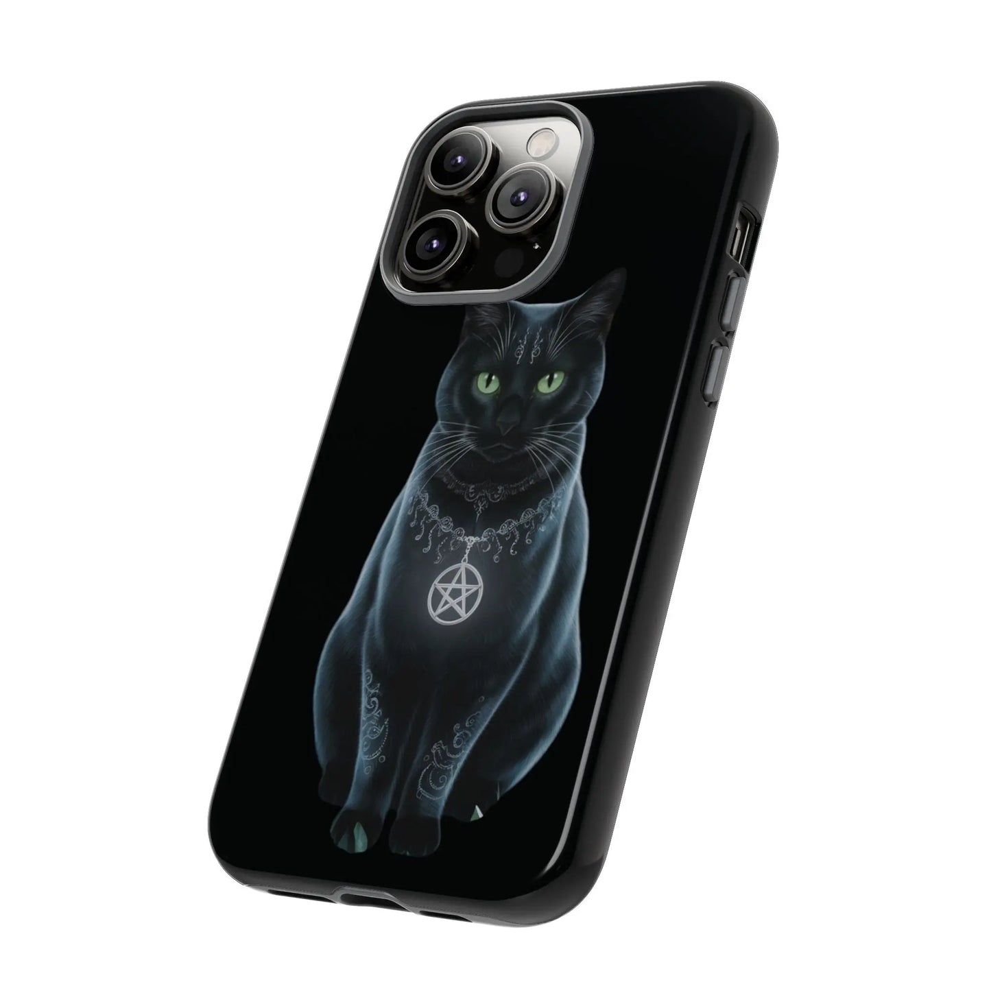 Pagan Black Cat iPhone Tough Case – Perfect for Wicca & Pagan Enthusiasts Printify