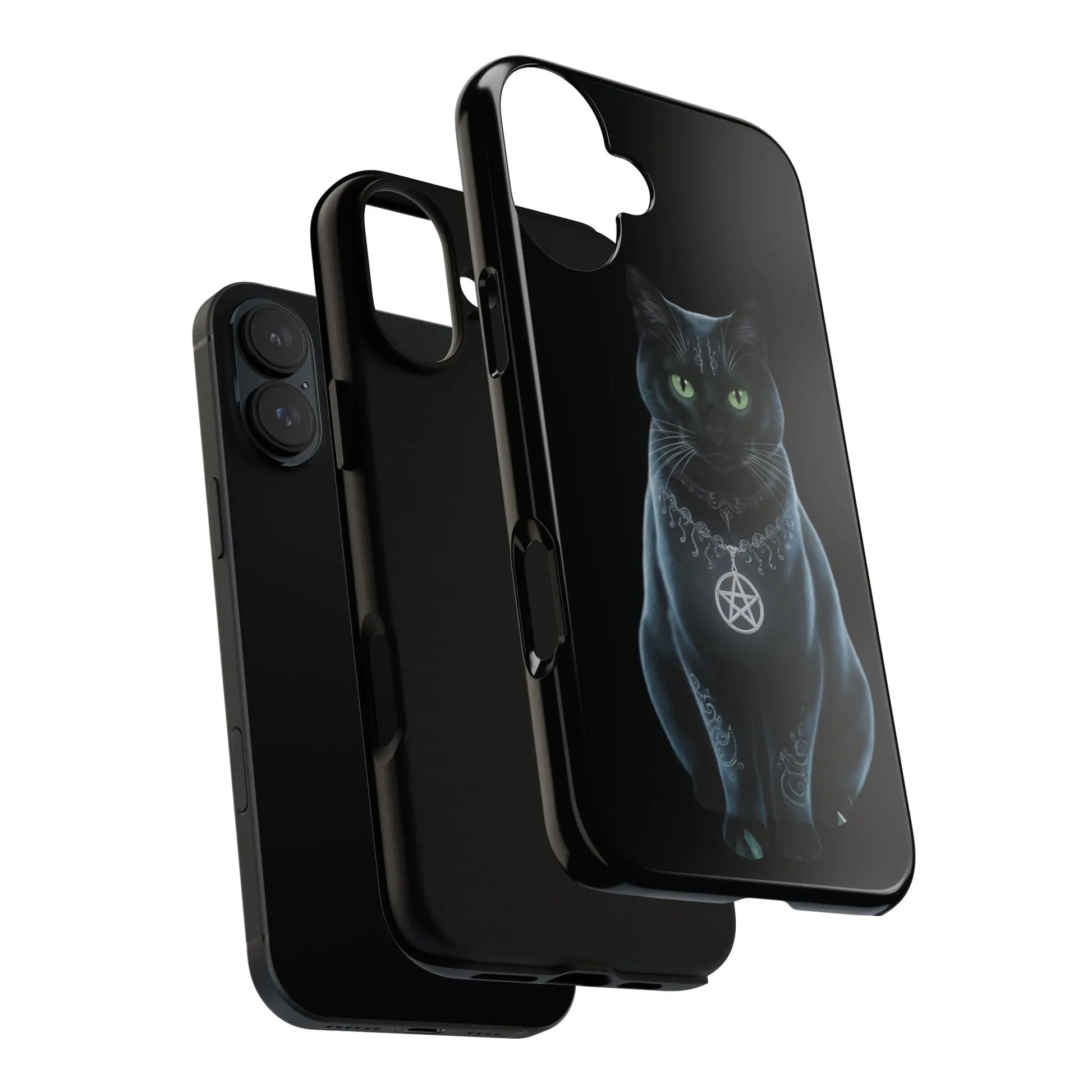 Pagan Black Cat iPhone Tough Case – Perfect for Wicca & Pagan Enthusiasts Printify