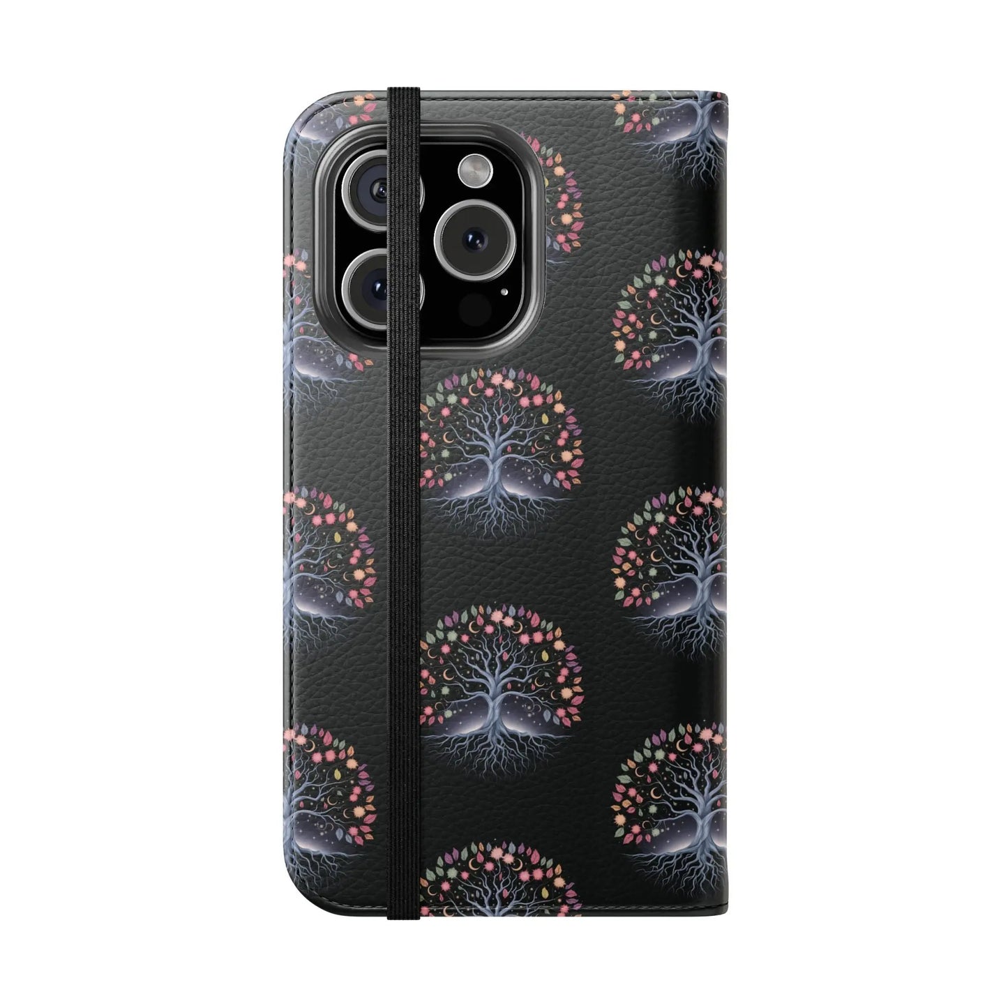 Artistic Tree Design Flip Case for Phones – Stylish & Functional -WitchyPets.com