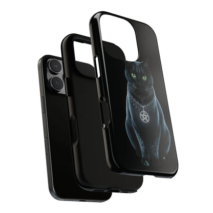 Pagan Black Cat iPhone Tough Case – Perfect for Wicca & Pagan Enthusiasts Printify