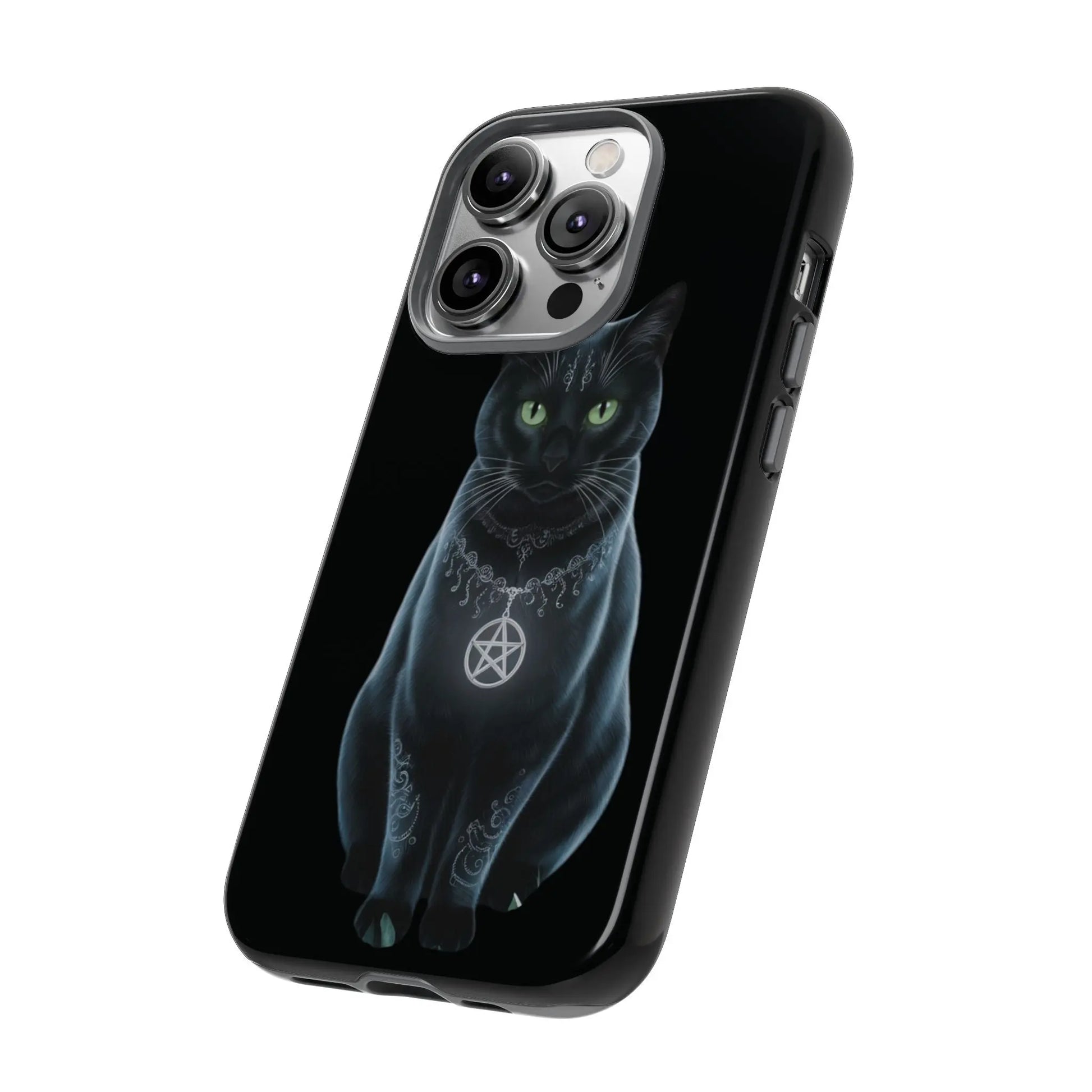 Pagan Black Cat iPhone Tough Case – Perfect for Wicca & Pagan Enthusiasts Printify