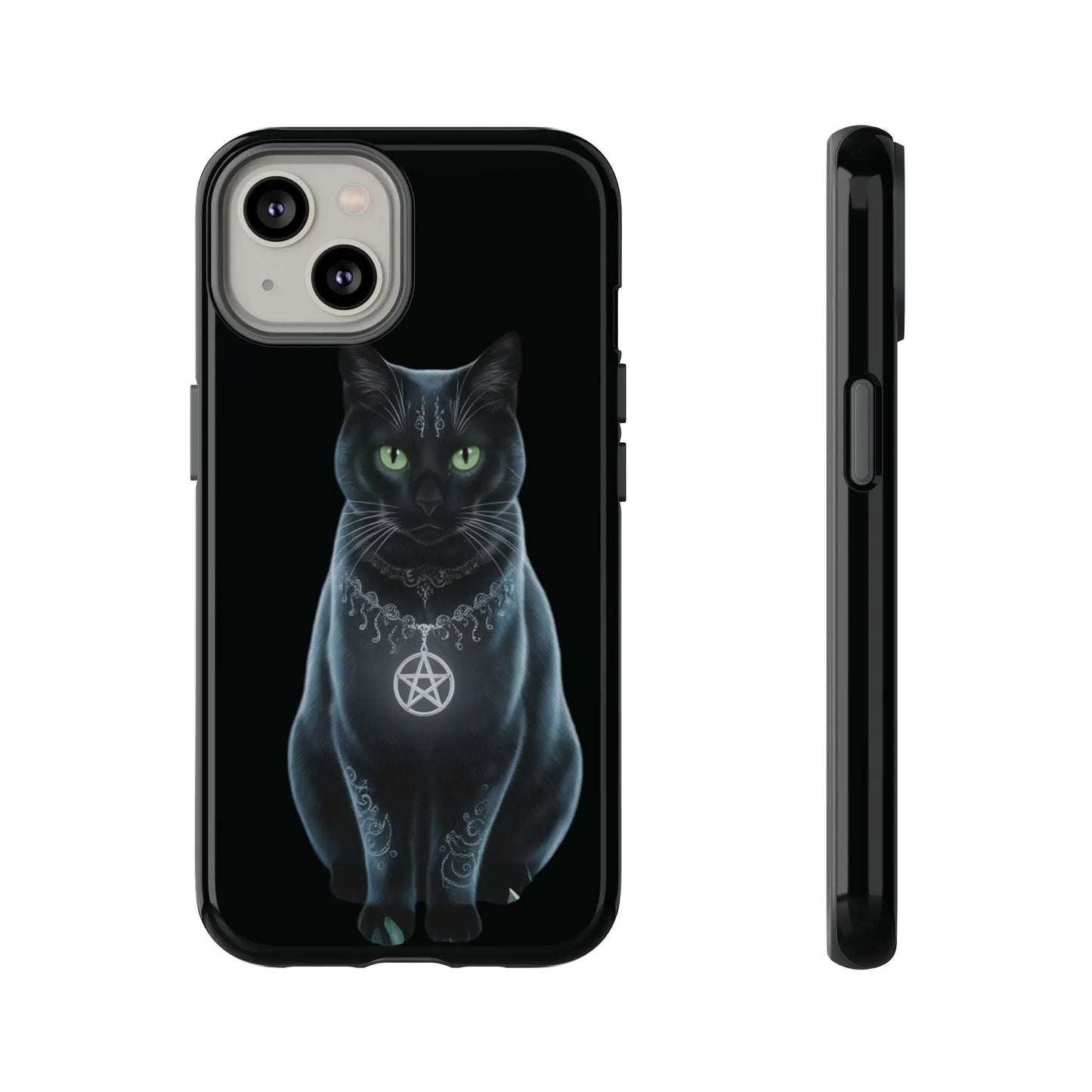 Pagan Black Cat iPhone Tough Case – Perfect for Wicca & Pagan Enthusiasts Printify