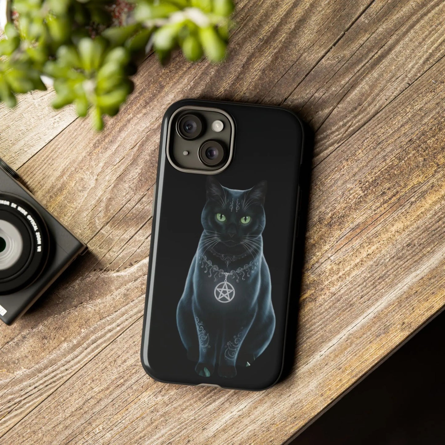 Pagan Black Cat iPhone Tough Case – Perfect for Wicca & Pagan Enthusiasts Printify