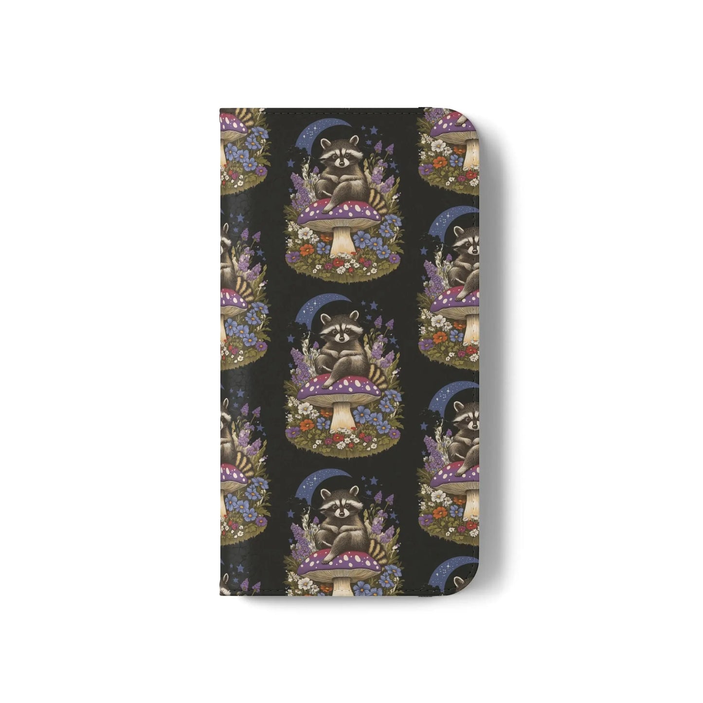 Raccoon Flip Case - Whimsical Wildlife Design for Phone Protection Printify