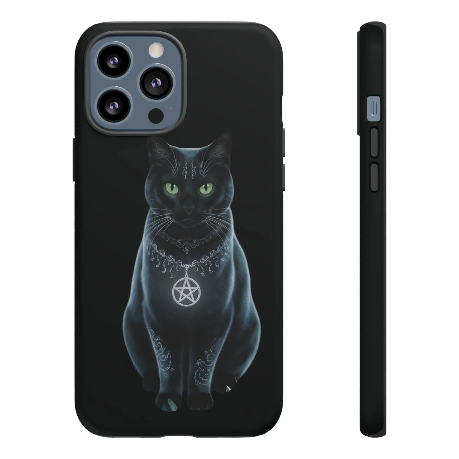 Pagan Black Cat iPhone Tough Case – Perfect for Wicca & Pagan Enthusiasts Printify