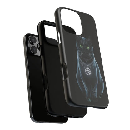 Pagan Black Cat iPhone Tough Case – Perfect for Wicca & Pagan Enthusiasts Printify