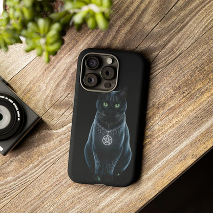 Pagan Black Cat iPhone Tough Case – Perfect for Wicca & Pagan Enthusiasts Printify