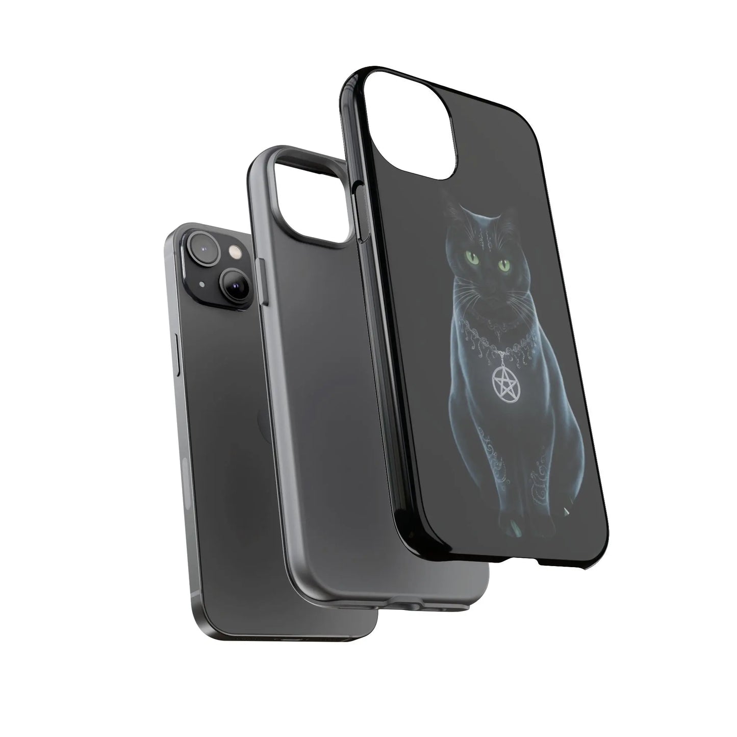 Pagan Black Cat iPhone Tough Case – Perfect for Wicca & Pagan Enthusiasts Printify