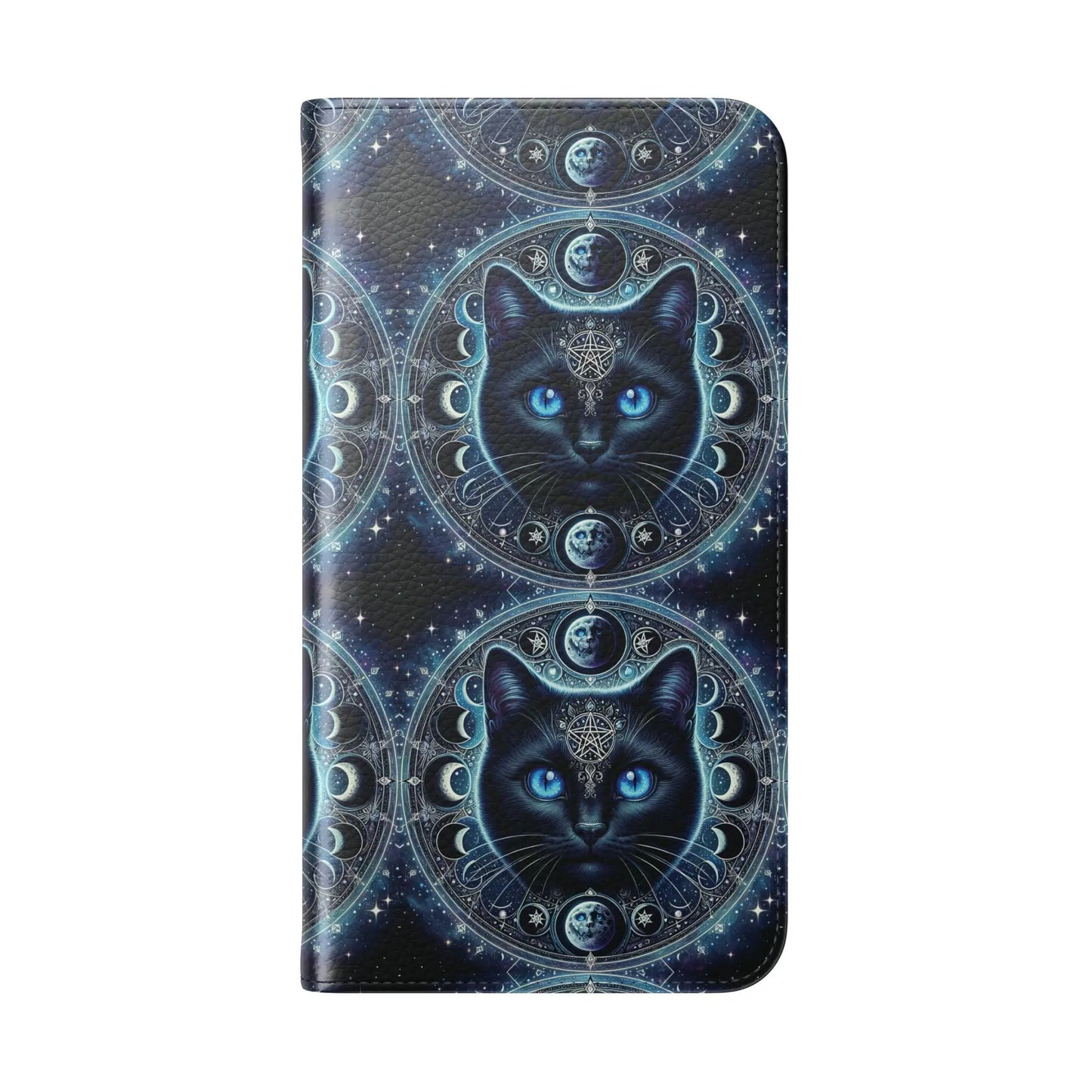 Cosmic Cat Flip Case - Stylish Galaxy Design for Cat Lovers Printify