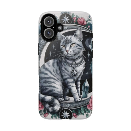 Celestial Pagan Cat iPhone Tough Case – Durable & Mystical Design Printify