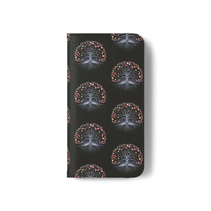 Artistic Tree Design Flip Case for Phones – Stylish & Functional -WitchyPets.com