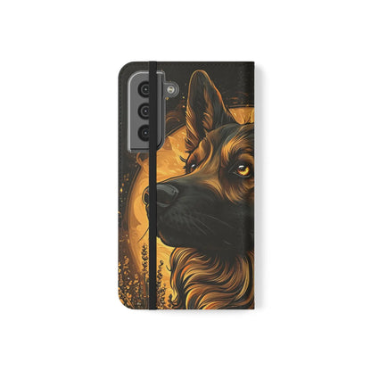 Dog Phone Case – German Shepherd and Moon Design WitchyPets.com