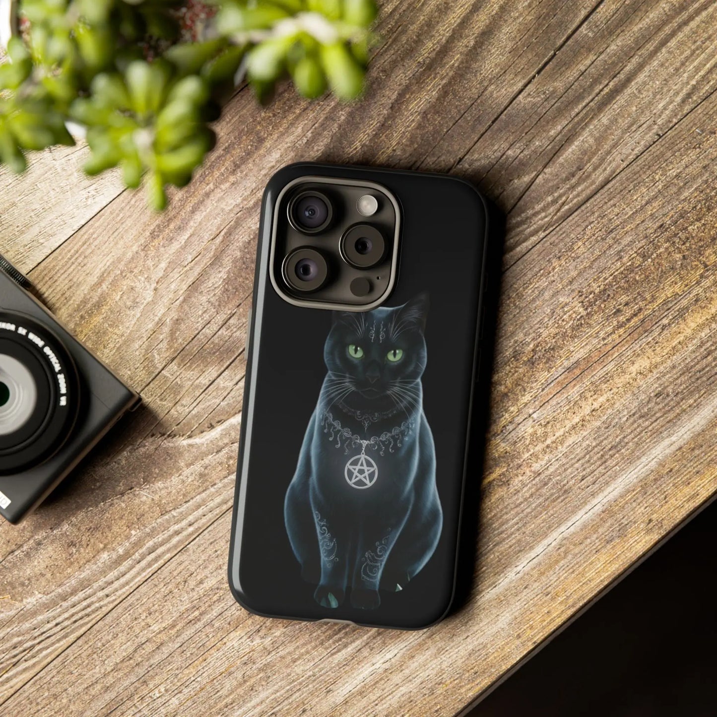 Pagan Black Cat iPhone Tough Case – Perfect for Wicca & Pagan Enthusiasts Printify