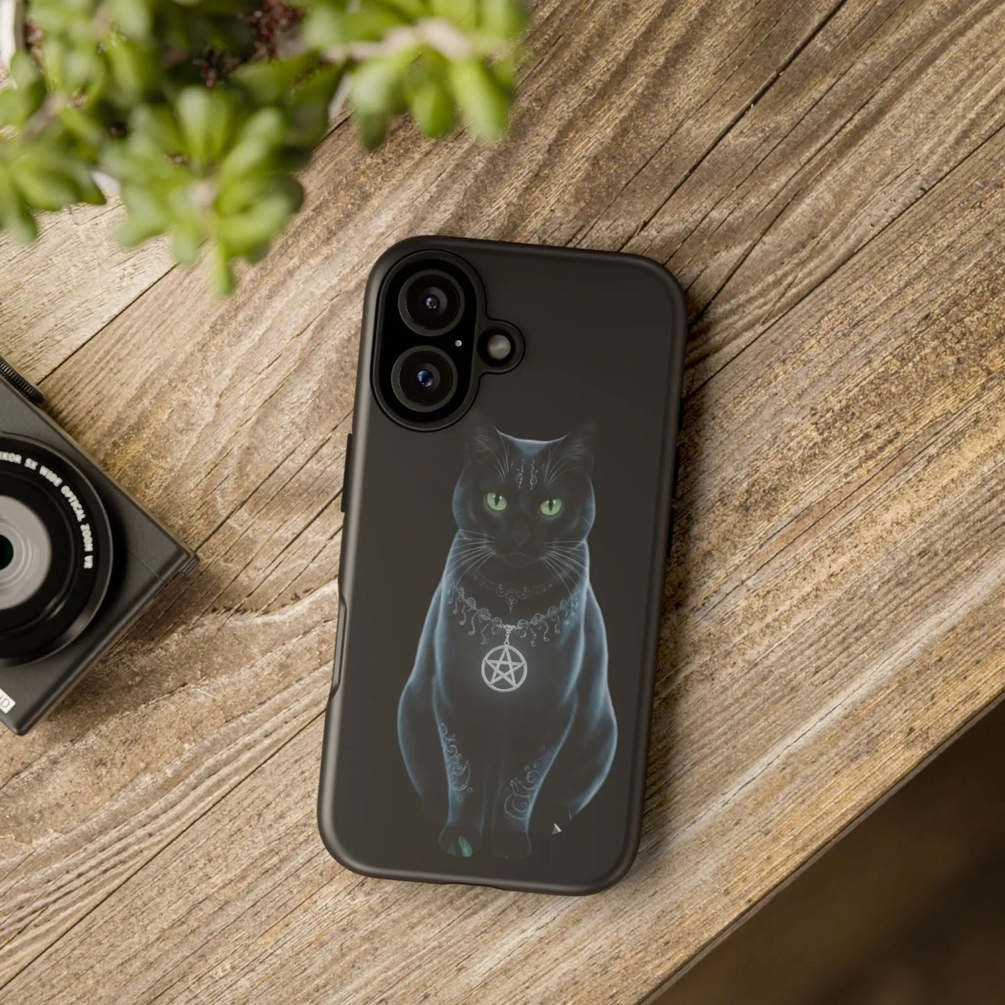 Pagan Black Cat iPhone Tough Case – Perfect for Wicca & Pagan Enthusiasts Printify