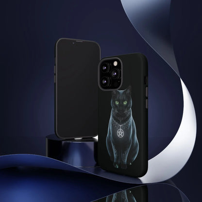 Pagan Black Cat iPhone Tough Case – Perfect for Wicca & Pagan Enthusiasts Printify