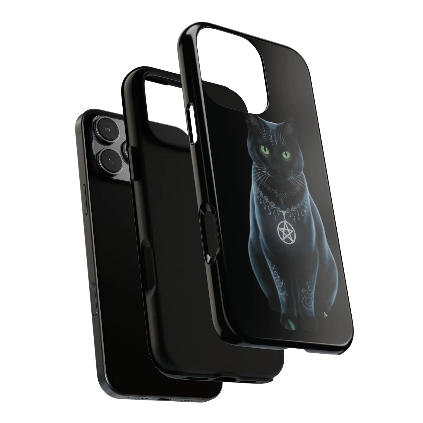 Pagan Black Cat iPhone Tough Case – Perfect for Wicca & Pagan Enthusiasts Printify