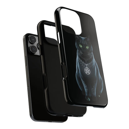 Pagan Black Cat iPhone Tough Case – Perfect for Wicca & Pagan Enthusiasts Printify