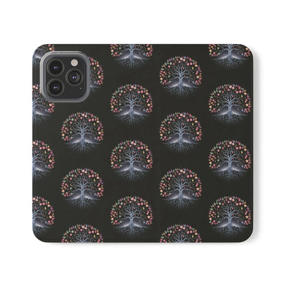 Artistic Tree Design Flip Case for Phones – Stylish & Functional WitchyPets.com