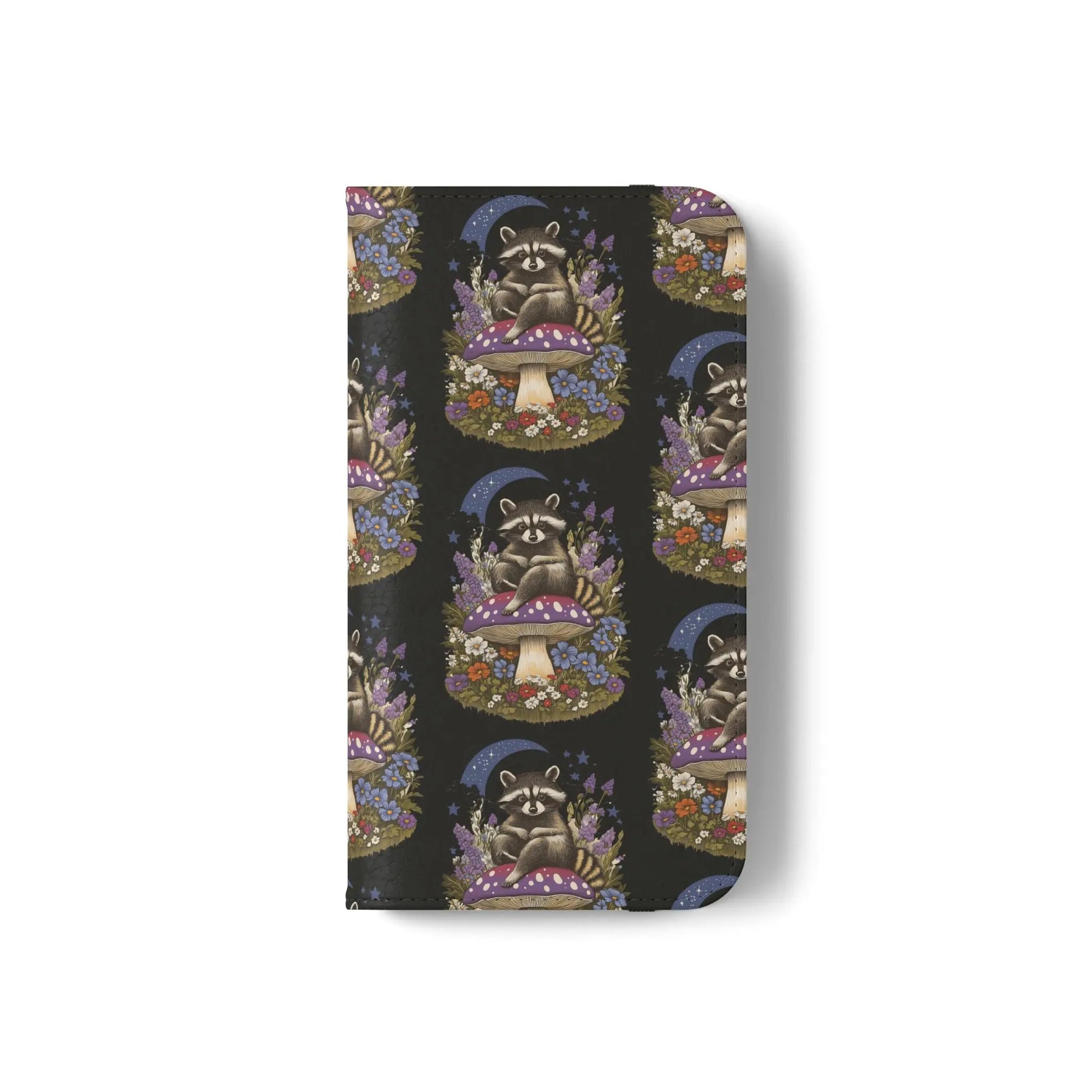 Raccoon Flip Case - Whimsical Wildlife Design for Phone Protection Printify