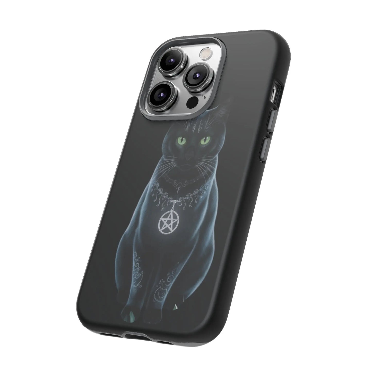 Pagan Black Cat iPhone Tough Case – Perfect for Wicca & Pagan Enthusiasts Printify