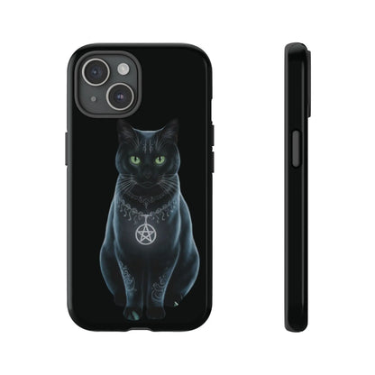 Pagan Black Cat iPhone Tough Case – Perfect for Wicca & Pagan Enthusiasts Printify