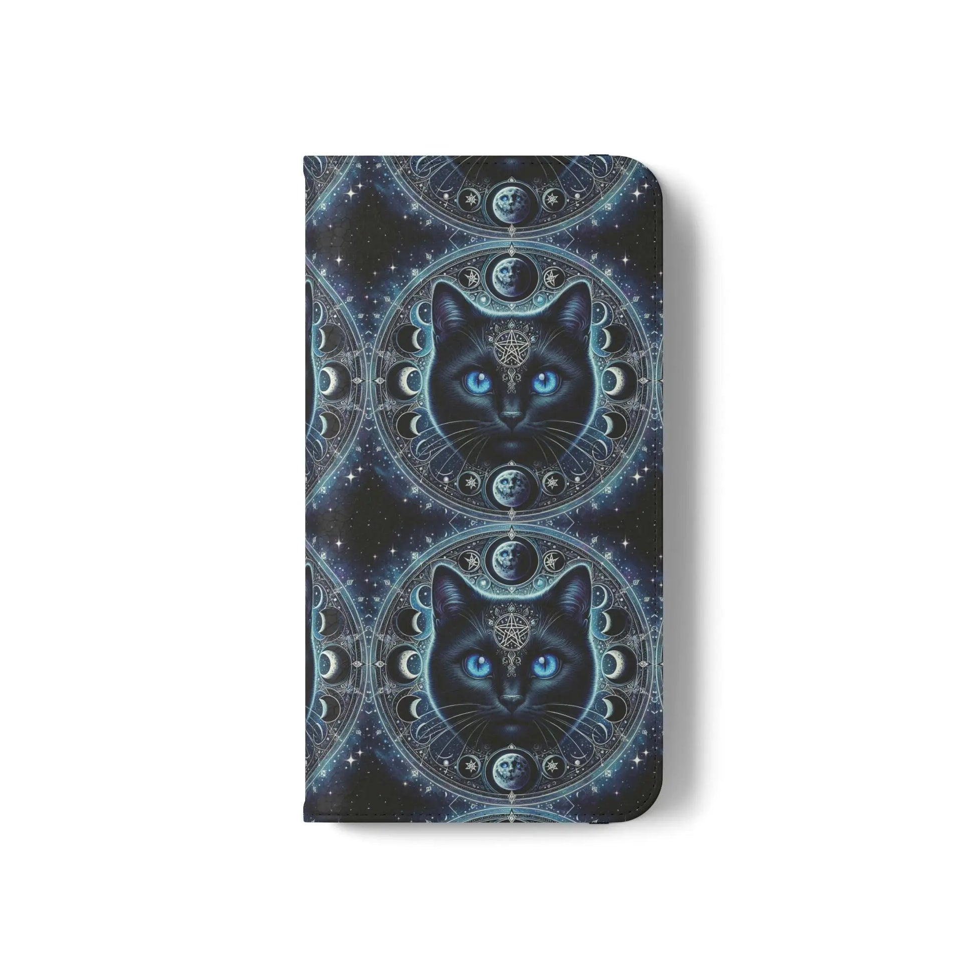 Cosmic Cat Flip Case - Stylish Galaxy Design for Cat Lovers Printify