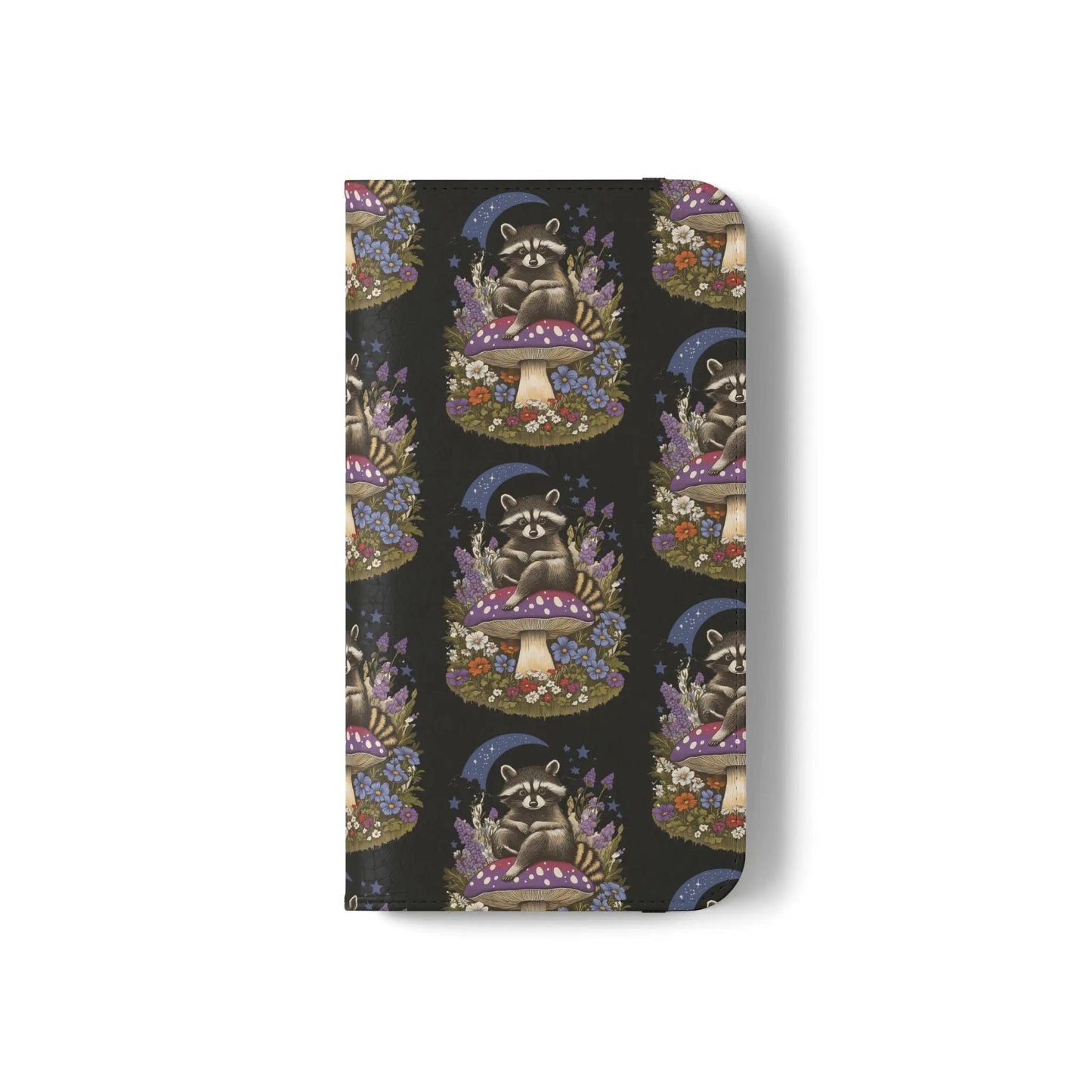 Raccoon Flip Case - Whimsical Wildlife Design for Phone Protection Printify