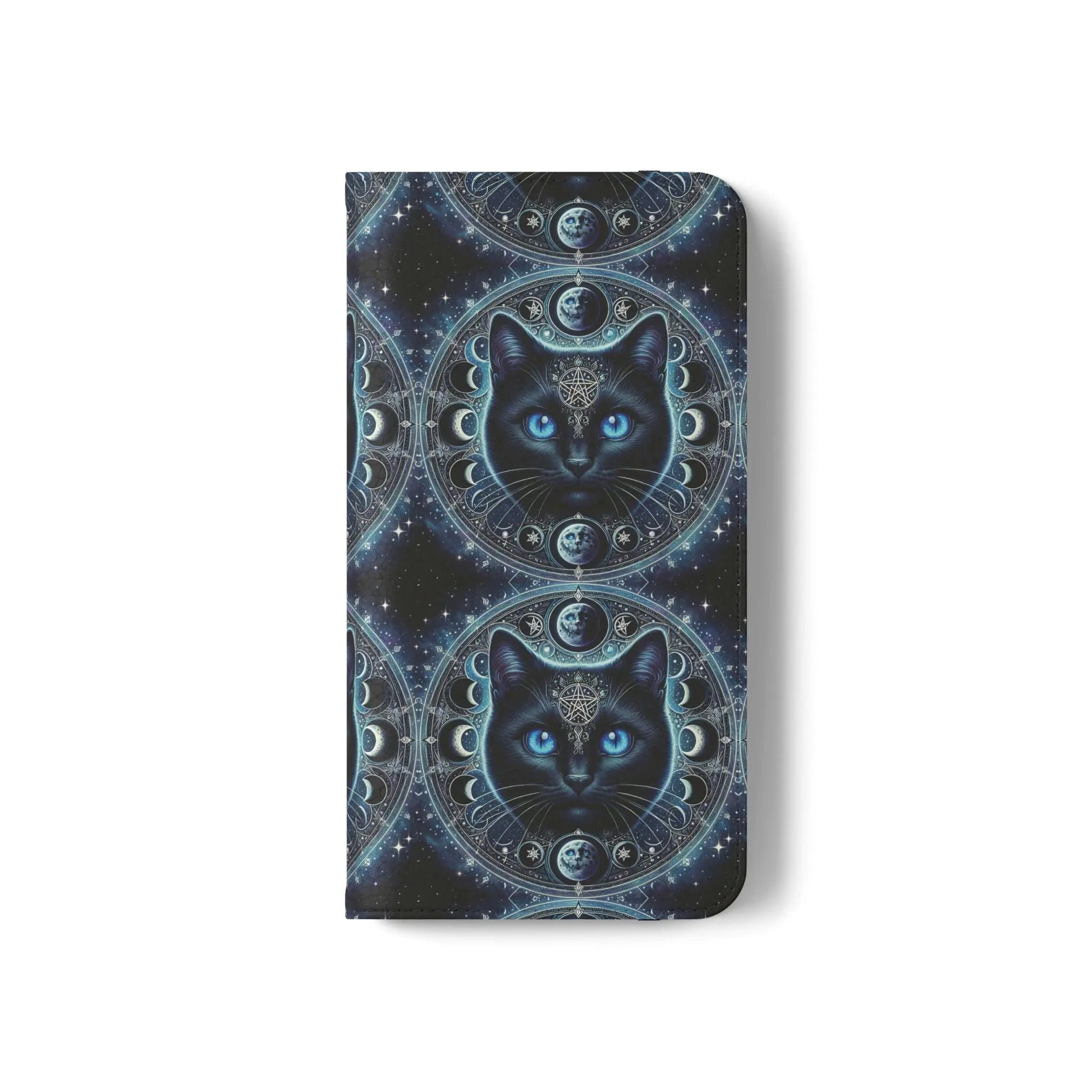 Cosmic Cat Flip Case - Stylish Galaxy Design for Cat Lovers Printify