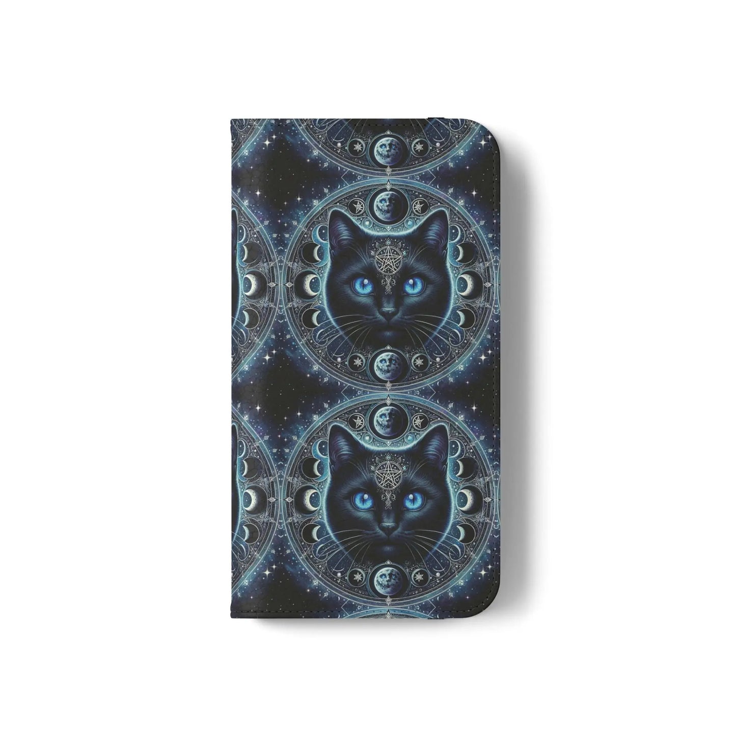 Cosmic Cat Flip Case - Stylish Galaxy Design for Cat Lovers Printify