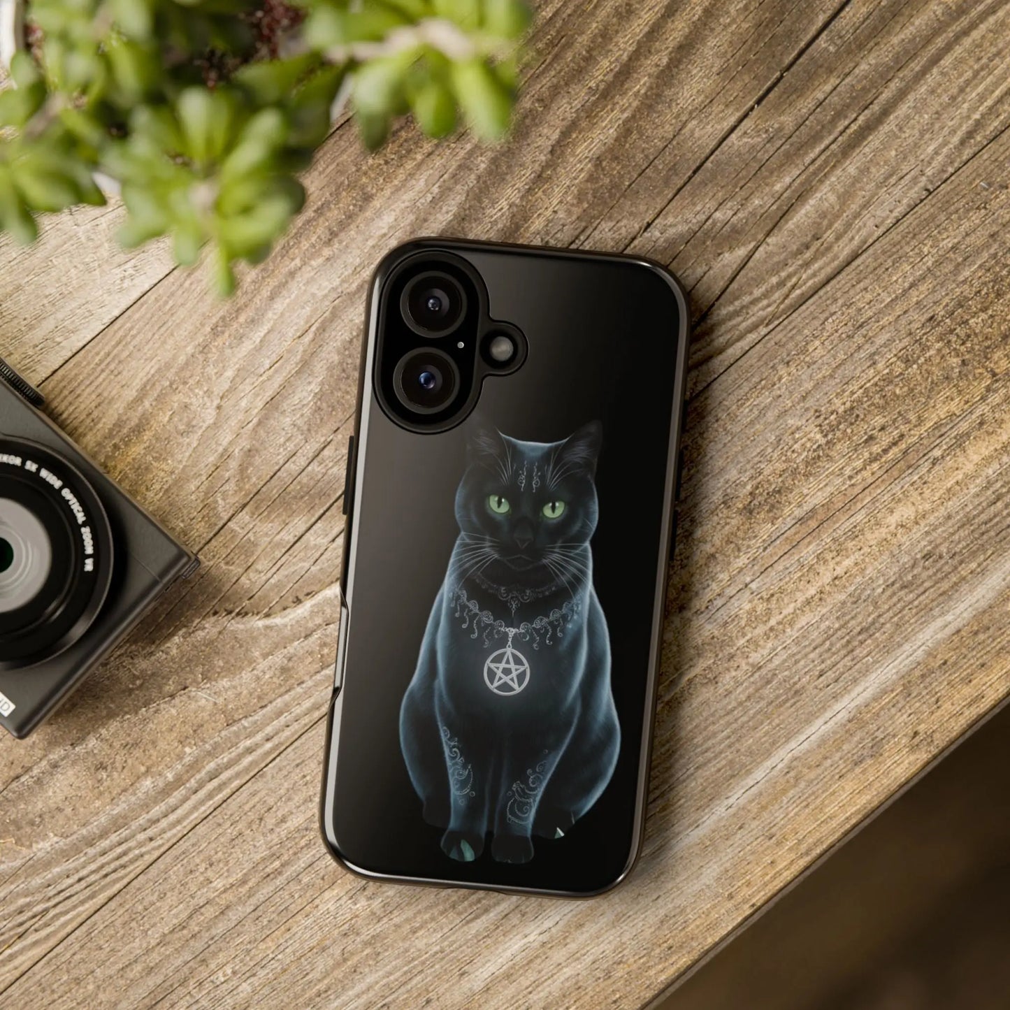 Pagan Black Cat iPhone Tough Case – Perfect for Wicca & Pagan Enthusiasts Printify